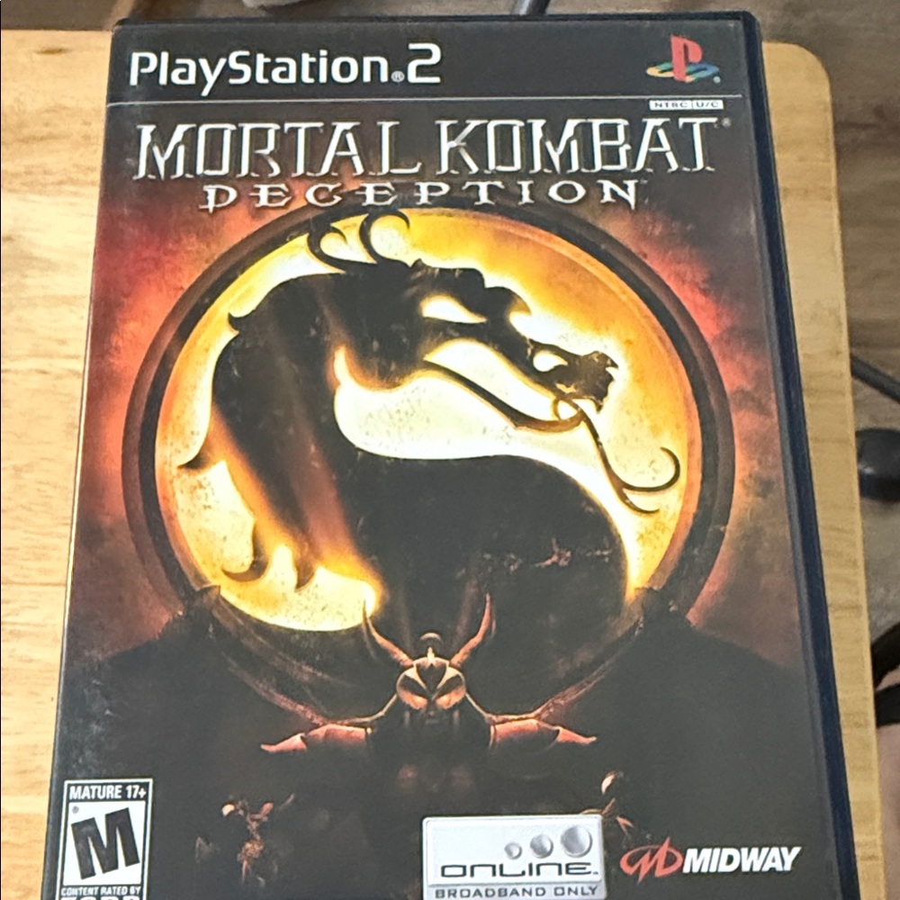 Sony PlayStation 2 Mortal Kombat: Deception - Black and Gold